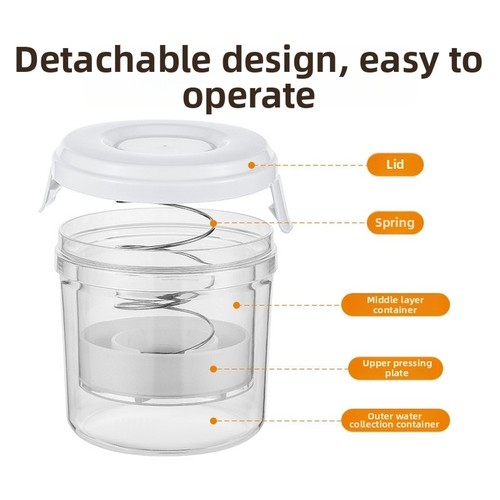 1300ml kimchi press container - kimchi,